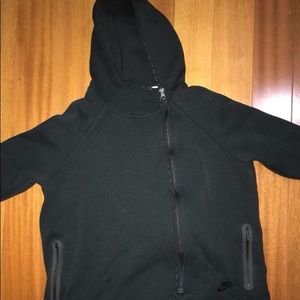 Black Nike side zipper hoodie